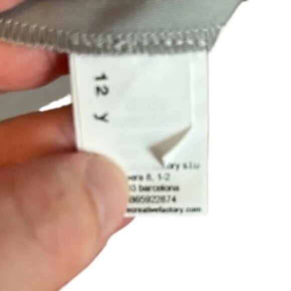 Little Creative Factory A-line dress grey girls size 12 y/o - Picture 8 of 8